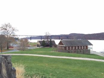 A View of the Mid-Hudson Bridge from the Marist Riverfront